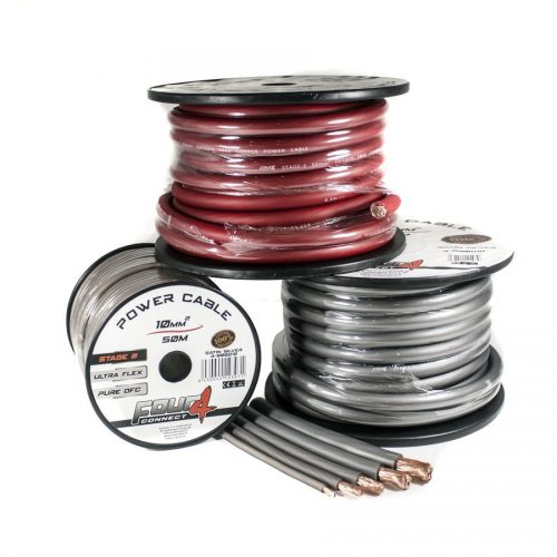 Cablu alimentare Four STAGE2 OFC roșu 20mm² 50m