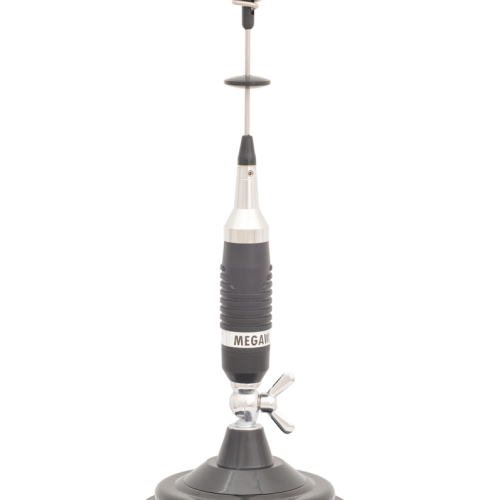 Antena radio cu magnet CB MEGAWAT MW-70 Silver (0.7m)