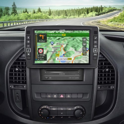 VPX ALPINE X903D-V447 SISTEM CU NAVIGATIE INTEGRATA SI ECRAN DE 9″ PENTRU MERCEDES VITO