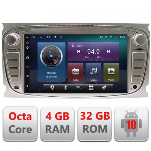 VPX B-ford Navigatie dedicata Ford Ecran 7″ 4+32GB 8Core Android radio gps Internet wifi 4G Carplay kit-ford+EDT-E407