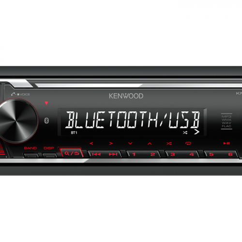 VPX KENWOOD KMM-BT209 RADIO CU USB/BLUETOOTH, ROSU