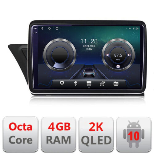 VPX Navigatie dedicata Audi A4 2008-2016 NON-MMI C-A4 Android Octa Core Ecran 2K QLED GPS 4G 4+32GB 360 KIT-A4+-E410-2K