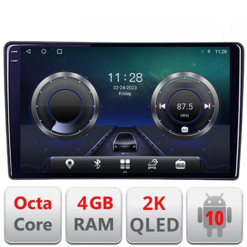 VPX Navigatie dedicata Citroen Berlingo 2008-2018 C-berlingo Android Octa Core Ecran 2K QLED GPS 4G 4+32GB 360 kit-berlingo+-E409-2K