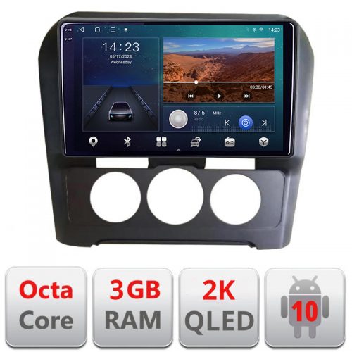 VPX Navigatie dedicata Citroen C4 clima manuala 2015-2018 B-C4-AC Android Ecran 2K QLED octa core 3+32 carplay android auto KIT-C4-AC+-E309V3-2K
