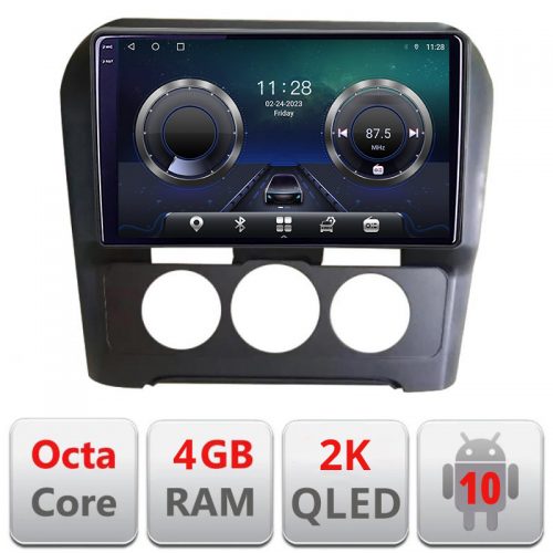 VPX Navigatie dedicata Citroen C4 clima manuala 2015-2018 C-C4-AC Android Octa Core Ecran 2K QLED GPS 4G 4+32GB 360 KIT-C4-AC+-E409-2K