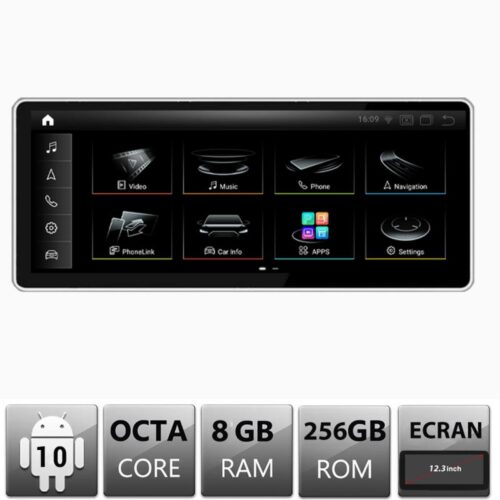 VPX Navigatie dedicata Edonav Audi A4 A5 Concert Symphonie A4-LOW-V3 ecran 12.3″ Android Gps Internet Bluetooth USB Video Qualcomm 8 G