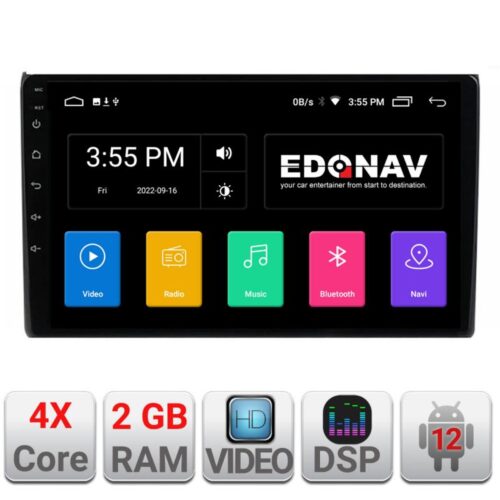 VPX Navigatie dedicata Edonav Audi A4 B6 Quad Core A-050 Ecran Qled,2Gb Ram,32Gb Hdd,USB,Bluetooth,Wifi