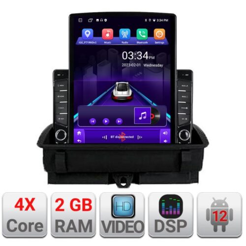 VPX Navigatie dedicata Edonav Audi Q3 2011-2018 ecran Tesla 9.7″ QLED,2Gb RAM,32Gb Hdd,DSP,GPS,Bluetooth