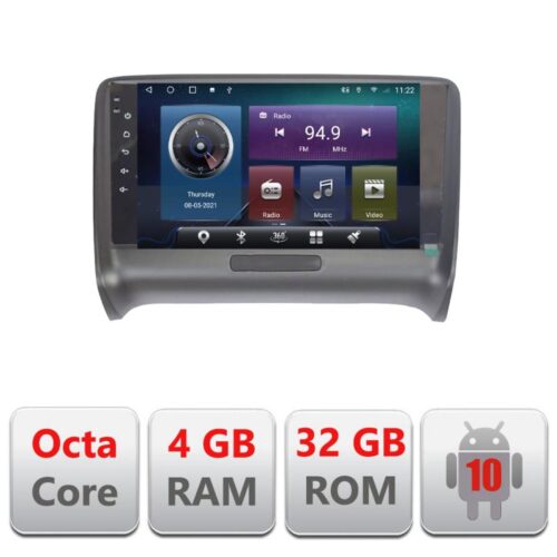 VPX Navigatie dedicata Edonav Audi TT 2004-2011 C-078,QLED,Octacore,4 Gb RAM,32 Gb Hdd,360,4G,DSP,GPS,Bluetooth
