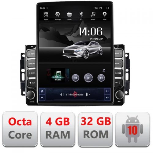 VPX Navigatie dedicata Edonav CHRYSLER Jeep Manual H-202 ecran tip TESLA 9.7″ Android Radio Bluetooth Internet GPS WIFI 4+32GB DSP 4G O