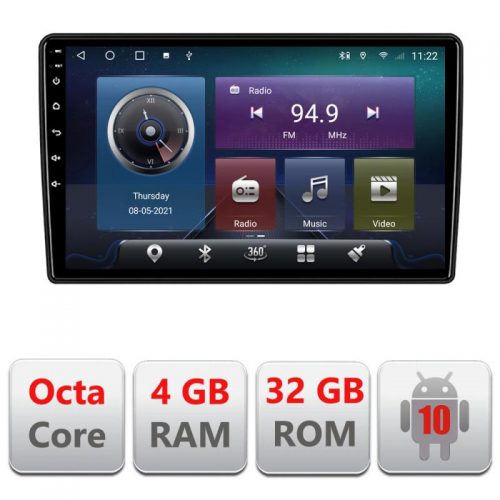 VPX Navigatie dedicata Edonav Citroen Berlingo 2008-2018 C-berlingo,QLED,Octacore,4 Gb RAM,32 Gb Hdd,360,4G,DSP,GPS,Bluetooth
