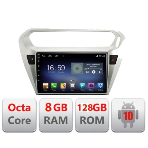 VPX Navigatie dedicata Edonav Citroen C-Elisee F-301,Octacore,8Gb RAM,128Gb Hdd,4G,Qled,360,DSP,GPS,Carplay