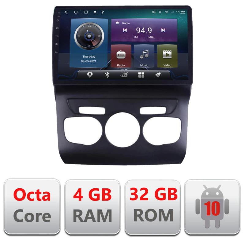 Navigatie dedicata Edonav Citroen C4 2011-2016 C-241,QLED,Octacore,4 Gb RAM,32 Gb Hdd,360,4G,DSP,GPS,Bluetooth