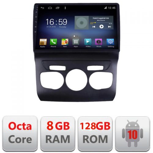 VPX Navigatie dedicata Edonav Citroen C4 2011-2016 F-241,Octacore,8Gb RAM,128Gb Hdd,4G,Qled,360,DSP,GPS,Carplay