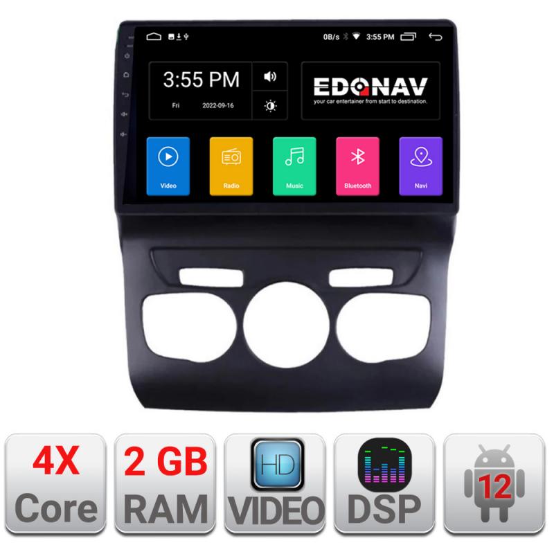 Navigatie dedicata Edonav Citroen C4 2011-2016 Quad Core A-241 Ecran Qled,2Gb Ram,32Gb Hdd,USB,Bluetooth,Wifi