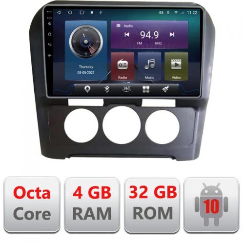 VPX Navigatie dedicata Edonav Citroen C4 clima manuala 2015-2018 C-C4-AC,QLED,Octacore,4 Gb RAM,32 Gb Hdd,360,4G,DSP,GPS,Bluetooth