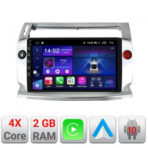 VPX Navigatie dedicata Edonav Citroen C4 Quad Core B-088 Ecran Qled,2Gb Ram,32Gb Hdd,Carplay,AndroidAuto,USB,Bluetooth,Wifi