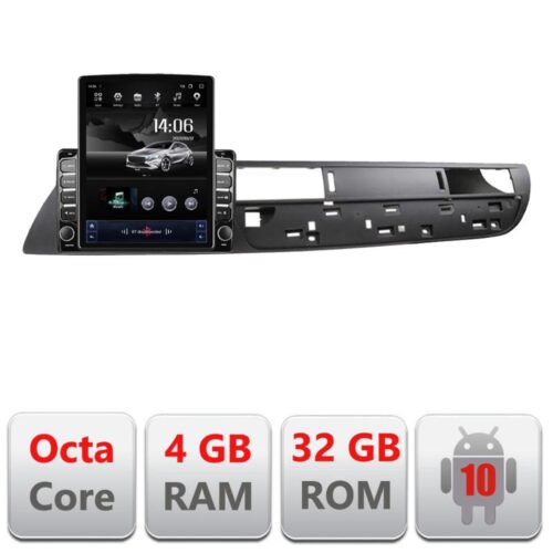 VPX Navigatie dedicata Edonav Citroen C5 2008-2017 G-C5 ecran tip TESLA 9.7″ Android Radio Bluetooth Internet GPS WIFI 4+32GB DSP 4G Oc