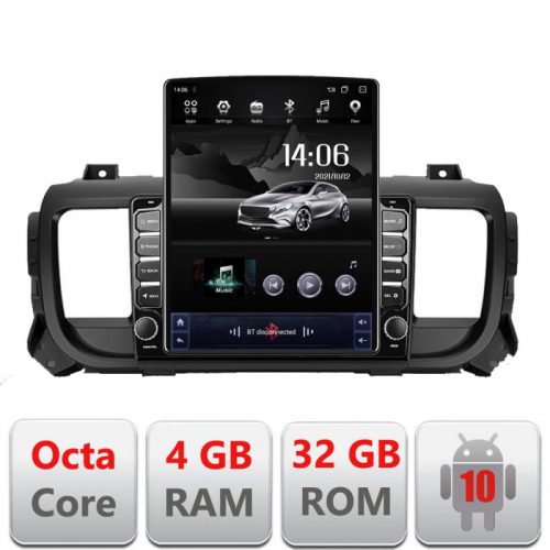 VPX Navigatie dedicata Edonav Citroen Jumpy Toyota Proace Peugeot Traveller G-jumpy16 ecran Tesla 9.7″ QLED,Octacore,4Gb RAM,32Gb…