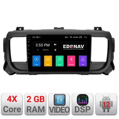 VPX Navigatie dedicata Edonav Citroen Jumpy Toyota Proace Peugeot Traveller A-jumpy16 Ecran Qled,2Gb Ram,32Gb Hdd,USB,Bluetooth,Wifi