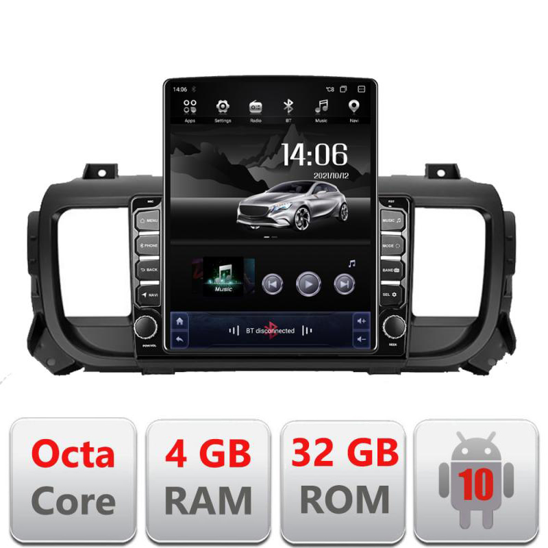Navigatie dedicata Edonav Citroen Jumpy Toyota Proace Peugeot Traveller G-jumpy16 ecran Tesla 9.7" QLED,Octacore,4Gb RAM,32Gb...
