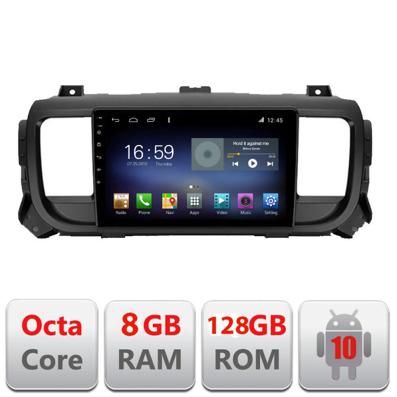 Navigatie dedicata Edonav Citroen Jumpy Toyota Proace Peugeot Traveller F-jumpy16,Octacore,8Gb RAM,128Gb Hdd,4G,Qled,360,DSP,GPS,Carplay