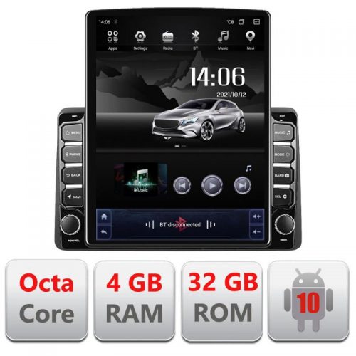 VPX Navigatie dedicata Edonav DACIA DUSTER dupa 2019 H-199 ecran tip TESLA 9.7″ Android Radio Bluetooth Internet GPS WIFI 4+32GB DSP 4G