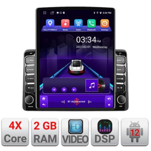 VPX Navigatie dedicata Edonav DODGE RAM 2019- ecran Tesla 9.7″ QLED,2Gb RAM,32Gb Hdd,DSP,GPS,Bluetooth