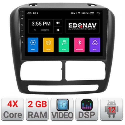 VPX Navigatie dedicata Edonav Fiat Doblo 2010-2017 si Opel Combo 2010-2017 2+16 GB Quad Core Android Waze USB Navigatie Internet Youtube