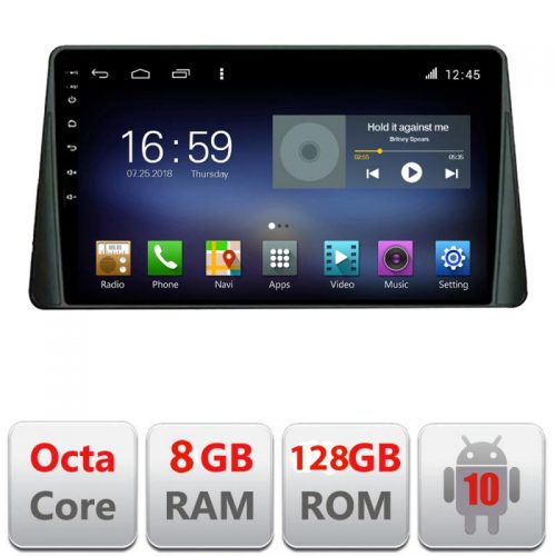 VPX Navigatie dedicata Edonav Ford Focus 4 F-focus4,Octacore,8Gb RAM,128Gb Hdd,4G,Qled,360,DSP,GPS,Carplay