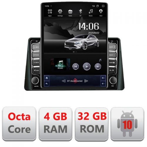VPX Navigatie dedicata Edonav Ford Focus 4 H-focus4 ecran tip TESLA 9.7″ Android Radio Bluetooth Internet GPS WIFI 4+32GB DSP 4G Octa C