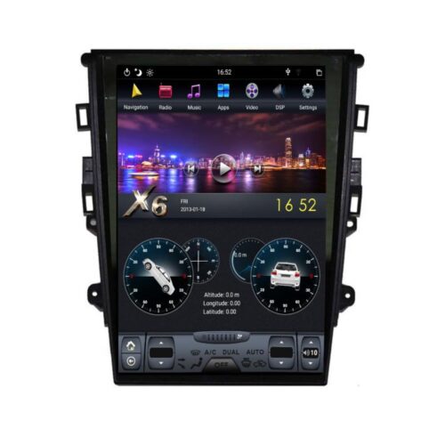 VPX Navigatie dedicata Edonav Ford Mondeo T377-PX6 Android GPS Bluetooth Radio Internet procesor Six Core si ecran tip Tesla