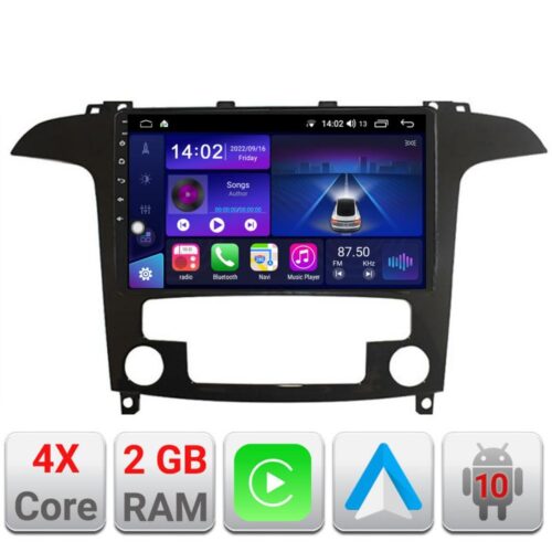 VPX Navigatie dedicata Edonav Ford S-Max 2008-2012 B-003 Ecran Qled,2Gb Ram,32Gb Hdd,Carplay,AndroidAuto,USB,Bluetooth,Wifi