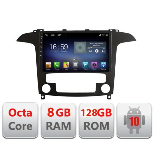 VPX Navigatie dedicata Edonav FORD S-MAX 2008-2012 F-003,Octacore,8Gb RAM,128Gb Hdd,4G,Qled,360,DSP,GPS,Carplay