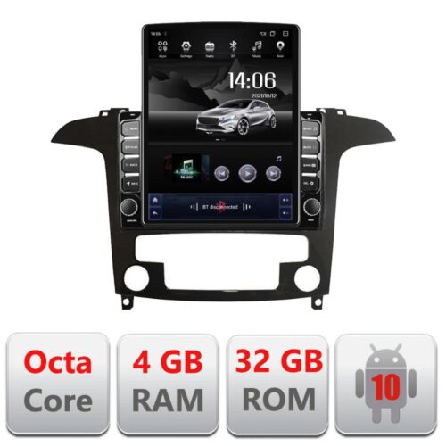VPX Navigatie dedicata Edonav Ford S-Max 2008-2012 G-003 ecran Tesla 9.7″ QLED,Octacore,4Gb RAM,32Gb Hdd,4G,Qled,360,DSP,GPS,Carplay