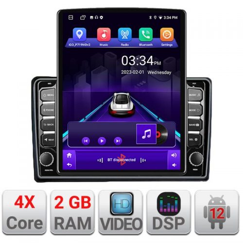 VPX Navigatie dedicata Edonav Ford Transit Focus Kuga K-transit ecran Tesla 9.7″ QLED,2Gb RAM,32Gb Hdd,DSP,GPS,Bluetooth