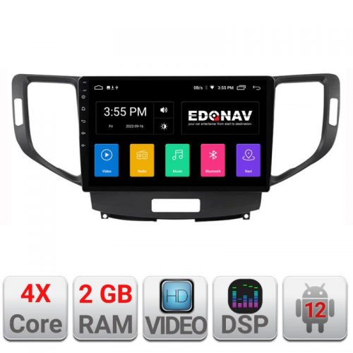 VPX Navigatie dedicata Edonav Honda Accord 2008-2012 A-8951 Ecran Qled,2Gb Ram,32Gb Hdd,USB,Bluetooth,Wifi