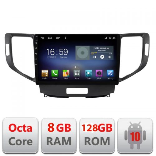 VPX Navigatie dedicata Edonav Honda Accord 2008-2012 F-8951,Octacore,8Gb RAM,128Gb Hdd,4G,Qled,360,DSP,GPS,Carplay