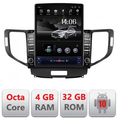 VPX Navigatie dedicata Edonav Honda Accord 2008-2012 G-8951 ecran Tesla 9.7″ QLED,Octacore,4Gb RAM,32Gb Hdd,4G,Qled,360,DSP,GPS,Carplay