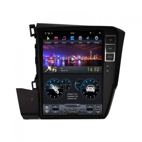 VPX Navigatie dedicata Edonav Honda Civic 2012-2015 T132 Android GPS Bluetooth Radio Internet procesor Six Core si ecran tip Tesla