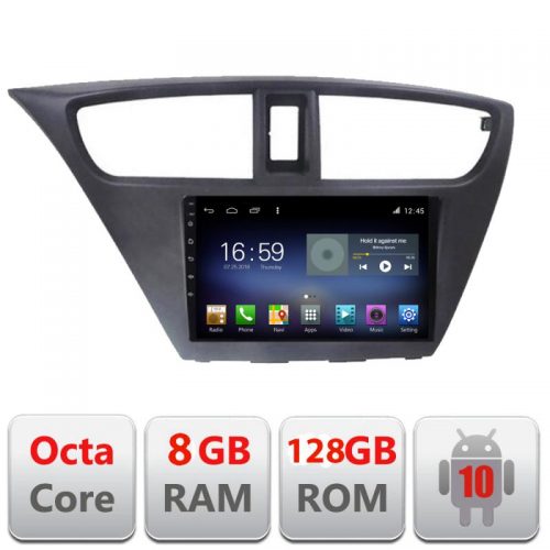 VPX Navigatie dedicata Edonav Honda Civic 2012-2016 F-CIVIC,Octacore,8Gb RAM,128Gb Hdd,4G,Qled,360,DSP,GPS,Carplay