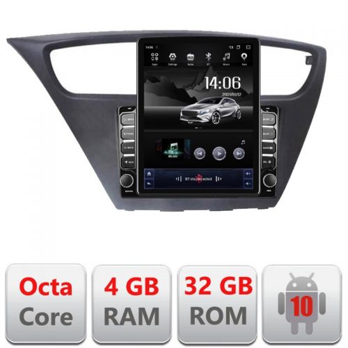 VPX Navigatie dedicata Edonav Honda Civic 2012-2016 G-civic ecran Tesla 9.7″ QLED,Octacore,4Gb RAM,32Gb Hdd,4G,Qled,360,DSP,GPS,Carplay