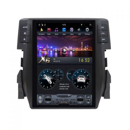 VPX Navigatie dedicata Edonav Honda Civic 2016- T669 Android GPS Bluetooth Radio Internet procesor Six Core si ecran tip Tesla