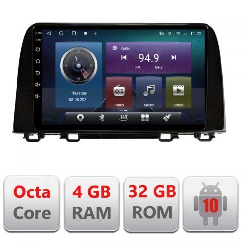 VPX Navigatie dedicata Edonav Honda CRV 2016-2022 C-CRV19,QLED,Octacore,4 Gb RAM,32 Gb Hdd,360,4G,DSP,GPS,Bluetooth