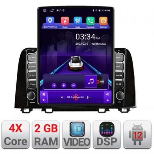 VPX Navigatie dedicata Edonav Honda CRV 2016-2022 K-CRV19 ecran Tesla 9.7″ QLED,2Gb RAM,32Gb Hdd,DSP,GPS,Bluetooth