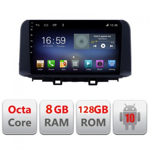 VPX Navigatie dedicata Edonav Hyndai Kona F-1058 Octa Core Android Radio Bluetooth Internet GPS WIFI DSP Octa Core 8+128GB 4G