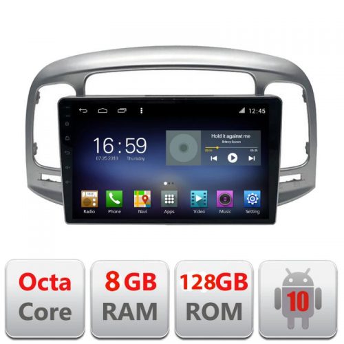 VPX Navigatie dedicata Edonav Hyundai Accent 2009-2012 F-accent,Octacore,8Gb RAM,128Gb Hdd,4G,Qled,360,DSP,GPS,Carplay