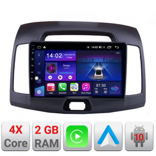 VPX Navigatie dedicata Edonav Hyundai Elantra 2007-2011 B-2009 Ecran Qled,2Gb Ram,32Gb Hdd,Carplay,AndroidAuto,USB,Bluetooth,Wifi