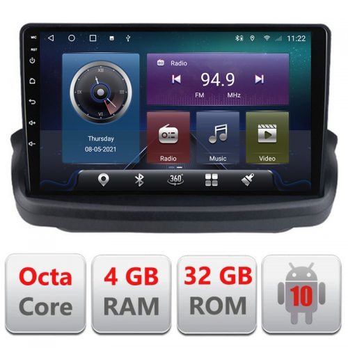 VPX Navigatie dedicata Edonav Hyundai Genesis 4+32 GB,QLED,Octacore,4 Gb RAM,32 Gb Hdd,360,4G,DSP,GPS,Bluetooth