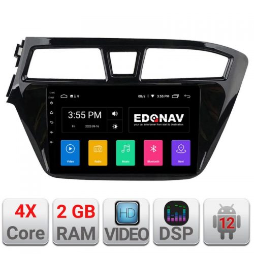 VPX Navigatie dedicata Edonav Hyundai i20 2015-2018 A-517 Ecran Qled,2Gb Ram,32Gb Hdd,USB,Bluetooth,Wifi